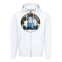 White Chillin With My Snowmies Zipper Hoodie - FaDigitalArtStudio