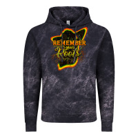Cloud Black remember your roots Vintage Hoodie - NancyCooperArtShop