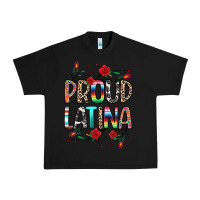 Black Proud Latina Urban Heavy Tee - texasbilliewilder