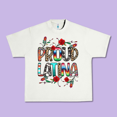 Proud Latina Urban Heavy Tee Designed By Texasbilliewilder