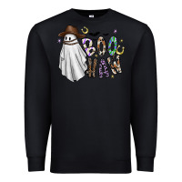 Black Boo Haw Premium Sweatshirt - CowhideDigitalArt