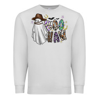 Dove Grey Boo Haw Premium Sweatshirt - CowhideDigitalArt