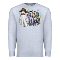 Heather Grey Boo Haw Premium Sweatshirt - CowhideDigitalArt