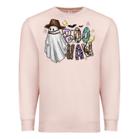 Pale Pink Boo Haw Premium Sweatshirt - CowhideDigitalArt