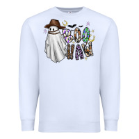 White Boo Haw Premium Sweatshirt - CowhideDigitalArt