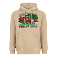 Mushroom merry christmas  truck Heavyweight Hoodie - CowhideDigitalArt