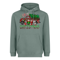 Sage merry christmas  truck Heavyweight Hoodie - CowhideDigitalArt