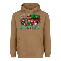 Toasted Coconut merry christmas  truck Heavyweight Hoodie - CowhideDigitalArt