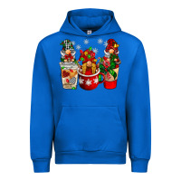 Cobalt Christmas coffee gnome Urban Hoodie - BarkalooDesign