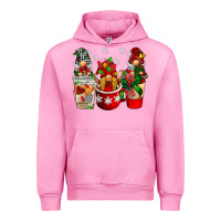 Fuchsia Pink Christmas coffee gnome Urban Hoodie - BarkalooDesign