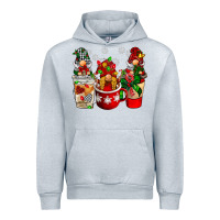 Heather Grey Christmas coffee gnome Urban Hoodie - BarkalooDesign
