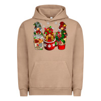Pigment Burro Christmas coffee gnome Urban Hoodie - BarkalooDesign