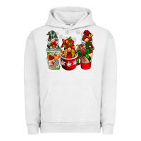 Pigment Lunar Rock Christmas coffee gnome Urban Hoodie - BarkalooDesign