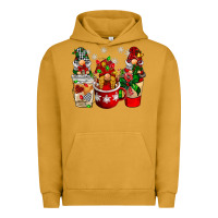 Pigment Peanut Butter Christmas coffee gnome Urban Hoodie - BarkalooDesign