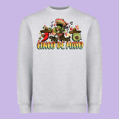 My First Cinco De Mayo Heavyweight Sweatshirt Designed By Fadigitalartstudio