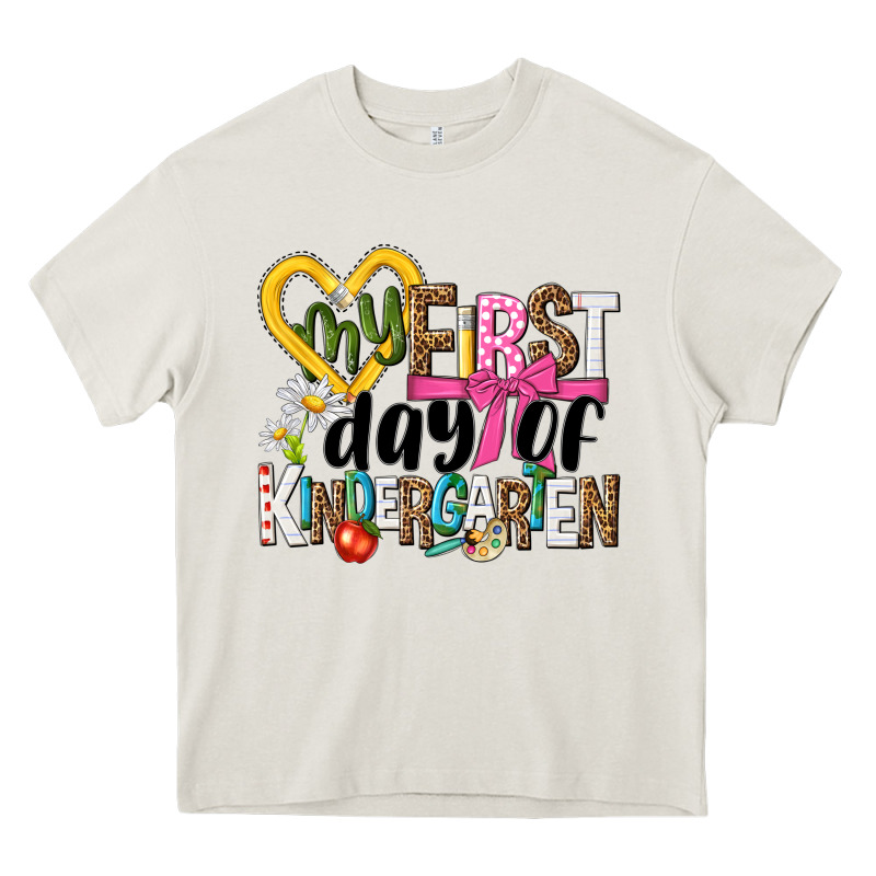 My First Day Of Kindergarten Heavy Core Tee by NancyCooperArtShop | Teevron