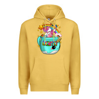 Antique Gold LGBTQ Unicorn And Narwhal Mug Premium Hoodie - BundleAndBundleShop