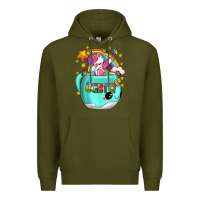 Army Green LGBTQ Unicorn And Narwhal Mug Premium Hoodie - BundleAndBundleShop