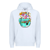 White LGBTQ Unicorn And Narwhal Mug Premium Hoodie - BundleAndBundleShop