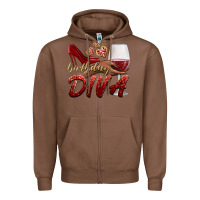 Chestnut birthday diva Zipper Hoodie - BundleAndBundleShop