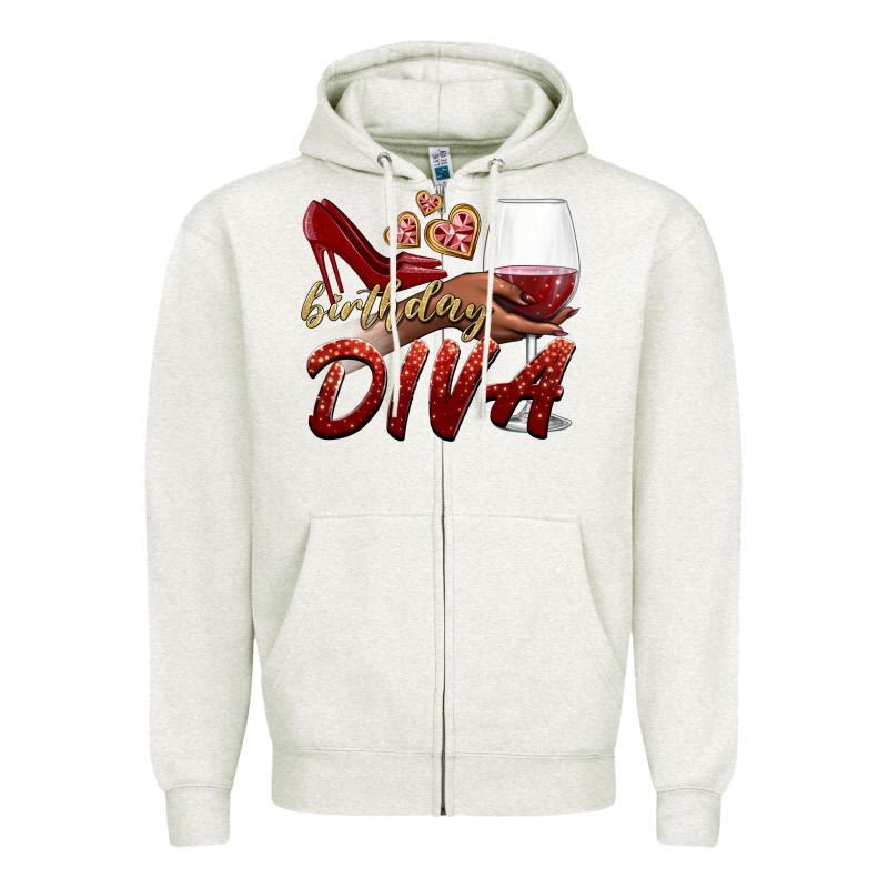 Birthday Diva Zipper Hoodie by BundleAndBundleShop | Teevron