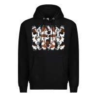 Black cowhide brushstrokes Premium Hoodie - RanaPortraitStore