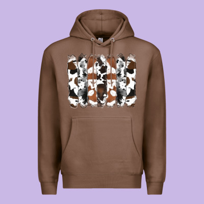 Cowhide Brushstrokes Premium Hoodie Designed By Ranaportraitstore