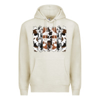 Oatmeal Heather cowhide brushstrokes Premium Hoodie - RanaPortraitStore