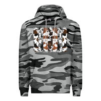 Slate Camo cowhide brushstrokes Premium Hoodie - RanaPortraitStore