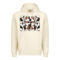 Tofu cowhide brushstrokes Premium Hoodie - RanaPortraitStore