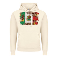 Vintage Artic Mexican Flag with Leopard Vintage Hoodie - texasbilliewilder