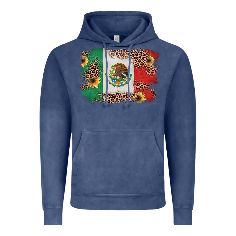Mexican Flag With Leopard Vintage Hoodie by texasbilliewilder | Teevron