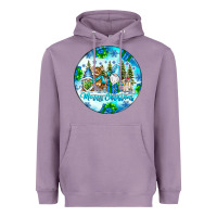 Lavender merry christmas Heavyweight Hoodie - CowhideDigitalArt