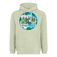 Matcha merry christmas Heavyweight Hoodie - CowhideDigitalArt