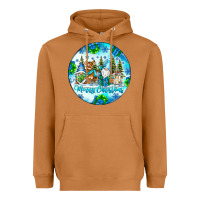 Meerkat merry christmas Heavyweight Hoodie - CowhideDigitalArt