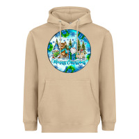 Mushroom merry christmas Heavyweight Hoodie - CowhideDigitalArt
