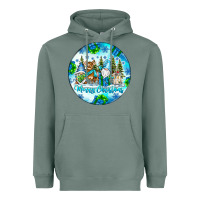 Sage merry christmas Heavyweight Hoodie - CowhideDigitalArt