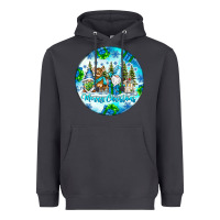 Smoke merry christmas Heavyweight Hoodie - CowhideDigitalArt