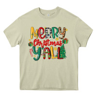 Mossy merry christmas y'all Heavy Core Tee - MaliasSmallBusiness