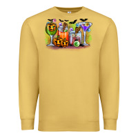 Antique Gold halloween Premium Sweatshirt - CowhideDigitalArt