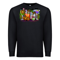 Black halloween Premium Sweatshirt - CowhideDigitalArt