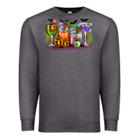 Charcoal Heather halloween Premium Sweatshirt - CowhideDigitalArt