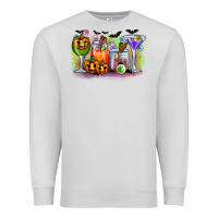 Dove Grey halloween Premium Sweatshirt - CowhideDigitalArt