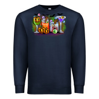 Navy halloween Premium Sweatshirt - CowhideDigitalArt