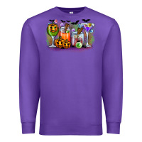 Purple halloween Premium Sweatshirt - CowhideDigitalArt