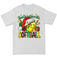 Dove Grey santa's favorite softball bbs Premium Tee - BundleAndBundleShop