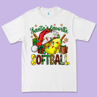 Santa's Favorite Softball Bbs Premium Tee Designed By Bundleandbundleshop