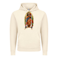Vintage Artic Lady of Guadalupe with Roses Vintage Hoodie - texasbilliewilder