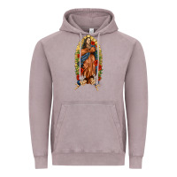 Vintage Zinc Lady of Guadalupe with Roses Vintage Hoodie - texasbilliewilder
