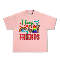 Salmon I love my gay friends Urban Heavy Tee - NancyCooperArtShop